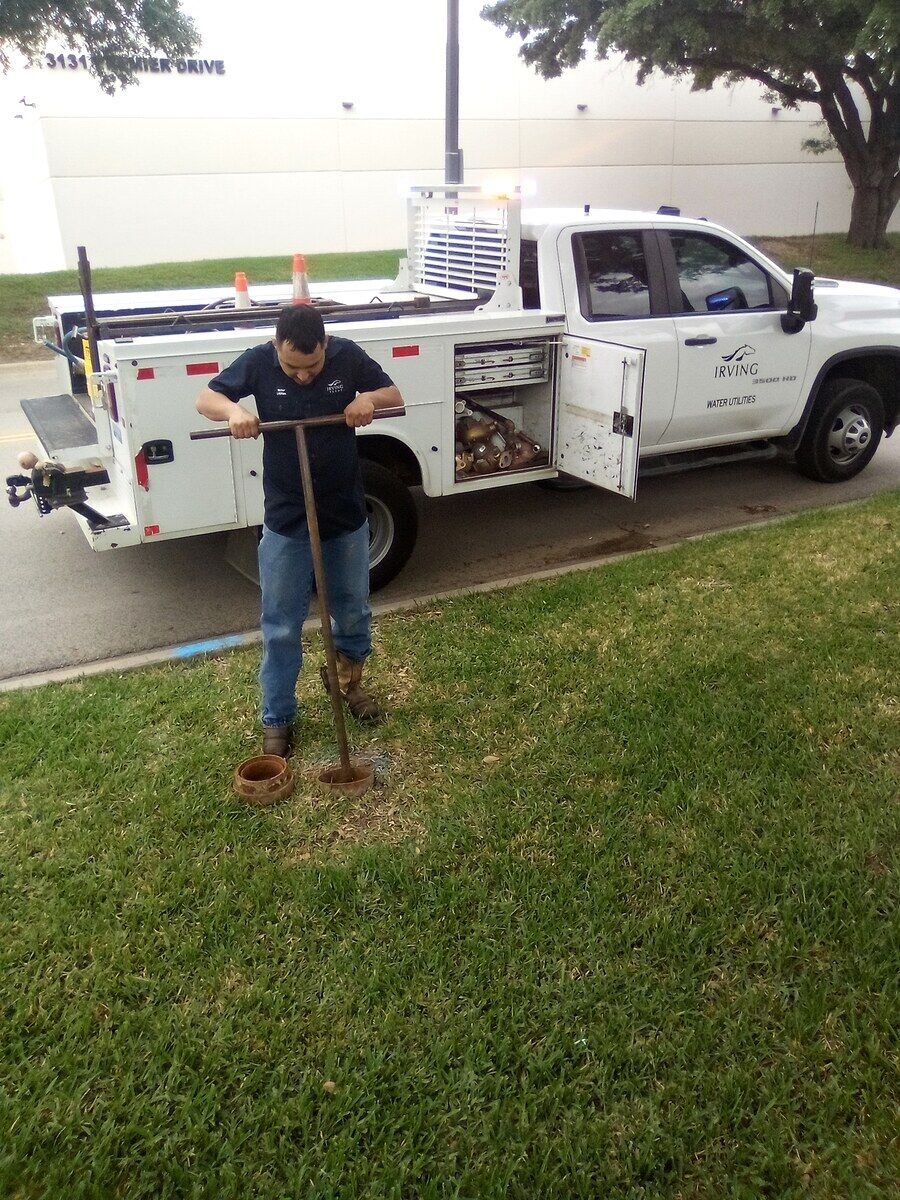 Coordinating an underground-main shutoff with the City of Irving so the riser room could be safely opened