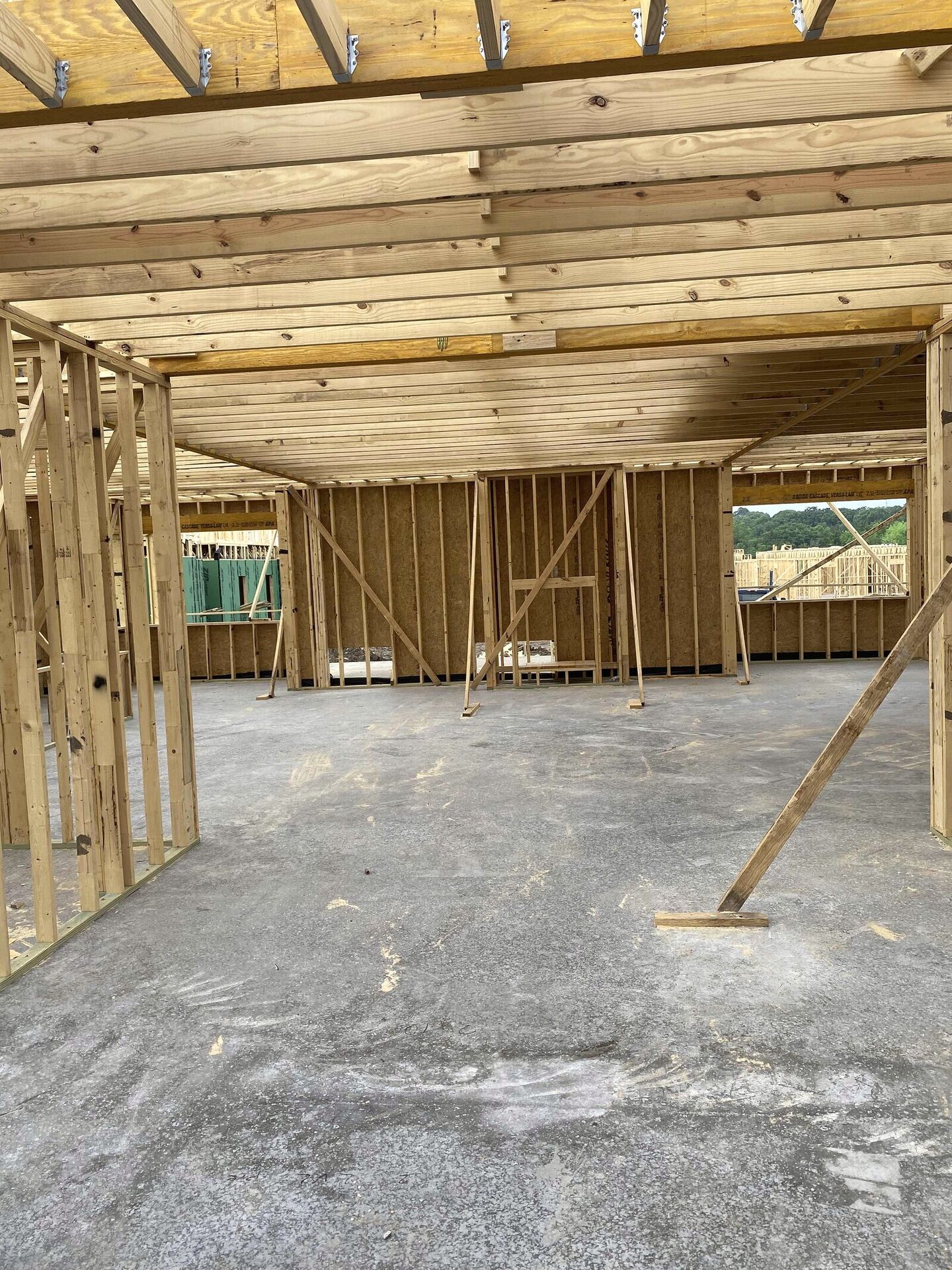 Day-one arrival at the Rosemary site, before any sprinkler heads are installed