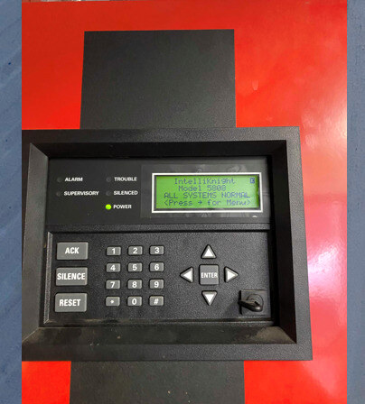 Alarm panel cleared — 'All Systems Normal' after the dry side was restored
